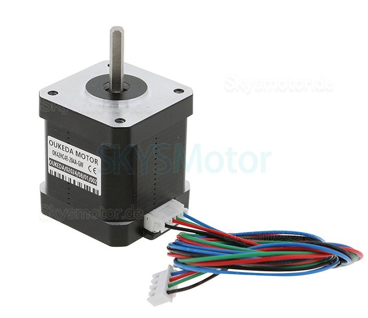 Oukeda Nema 17 Hochtemperatur Schrittmotor OSP001461 1.8deg 60Ncm Isolationsklasse B 180℃